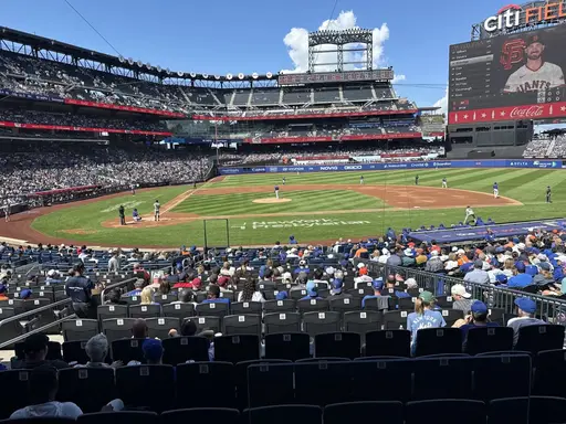 Citi Field from the stands during a Mets game